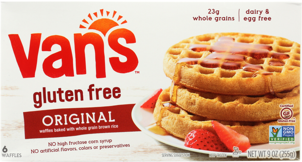 VANS: Gluten Free Waffles Totally Original, 9 oz - 0089947302064