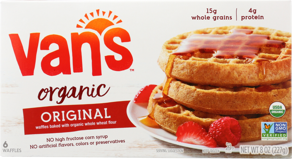 Van'S, Whole Grain Organic Simply Wholesome Waffles - udis