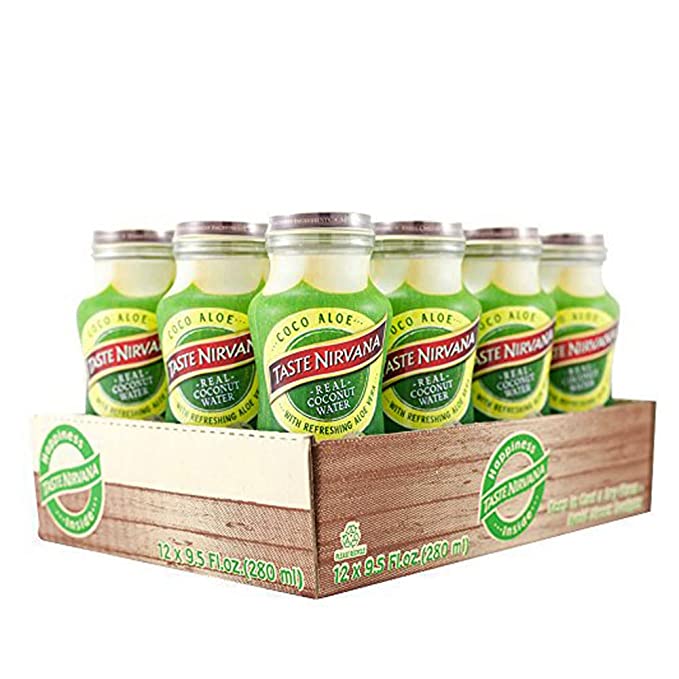drink Omura | Natural Coco ALOE Taste Nirvana Real Coconut Water blends with refreshing Aloe Vera - No Added Sugar or Sweeteners - Non-GMO | 12-Pack (9.5 Fl. Ounces) - 090222408432