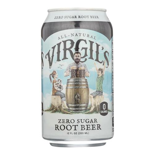 Virgil's Rootbeer - Soda Zero Sugar Root Beer - Case Of 4 - 6-12 Fz - zero