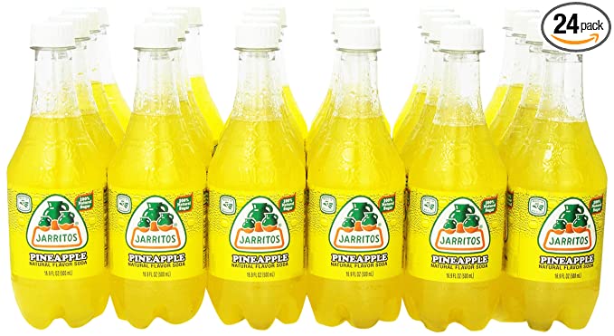 Jarritos Drink, Pineapple, 16.9 Ounce (Pack of 24) - 090478415048