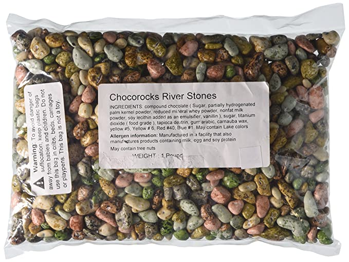  Chocolate River Stones (1lb Bag)  - 091131998298