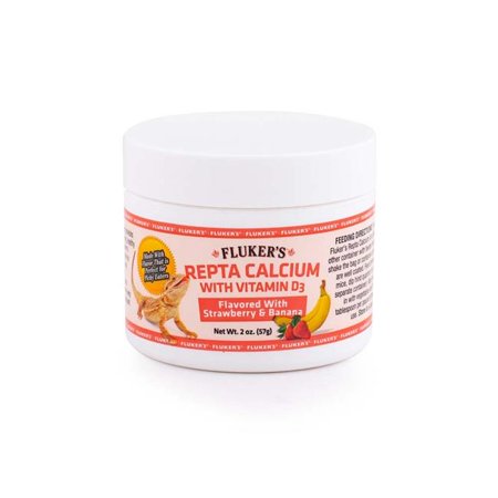 Flukers 91197730184 2 oz Repta Calcium with Vitamin D3 Strawberry Banana Flavored - 091197730184