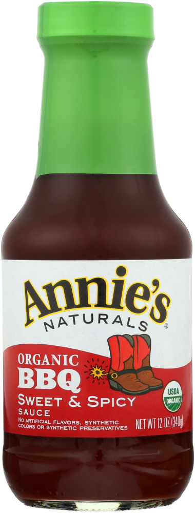 ANNIES HOMEGROWN: Bbq Sweet & Spicy Sauce, 12 oz - 0092325000094