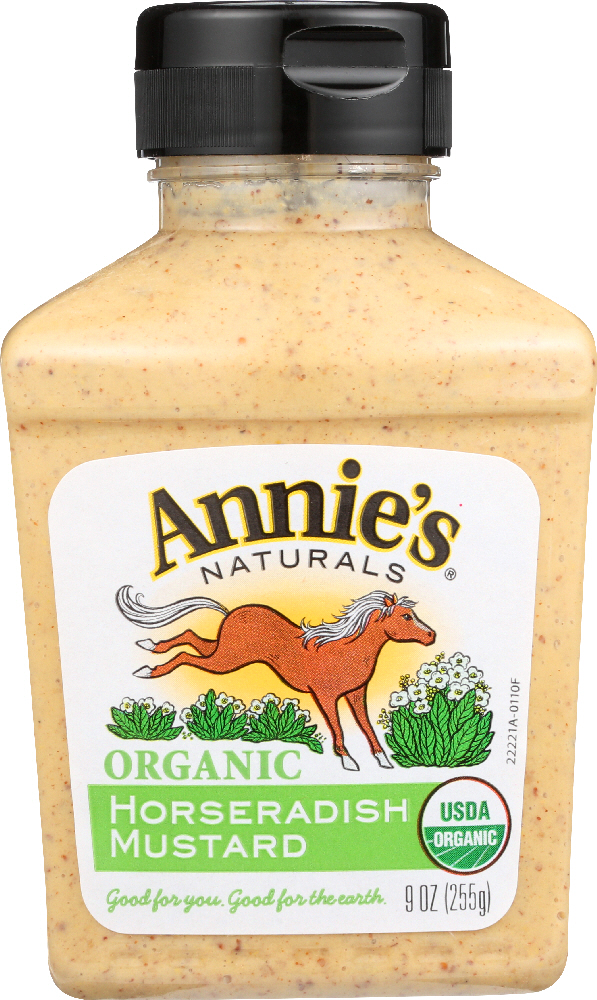 ANNIE’S NATURALS: Organic Horseradish Mustard, 9 oz - 0092325222212