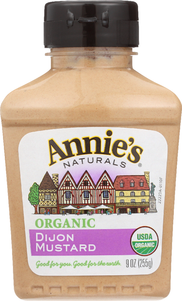 Annie's Naturals Organic Dijon Mustard - Case Of 12 - 9 Oz. - 092325222236