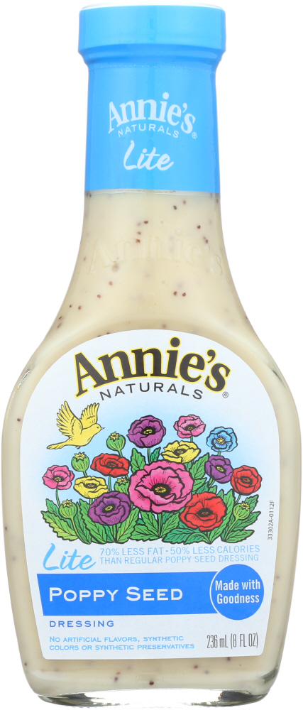 Annie'S Lite Poppy Seed Dressing - 00092325333024