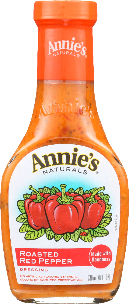 Annie's Naturals Vinaigrette Roasted Red Pepper - Case Of 6 - 8 Fl Oz. - 092325333109
