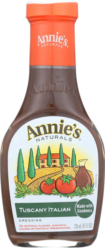 Annie's Naturals Dressing Tuscany Italian - Case Of 6 - 8 Fl Oz. - 092325333208