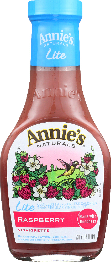 Annie'S Organic Lite Raspberry Vinaigrette Dressing - 00092325333314