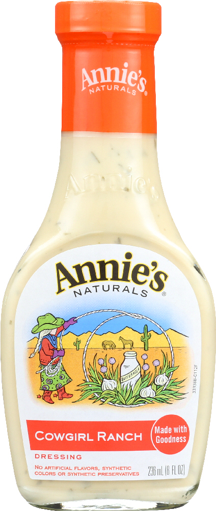ANNIES HOMEGROWN: Cowgirl Ranch Dressing, 8 oz - 0092325333383