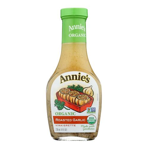 Annie's Naturals Vinaigrette Organic Roasted Garlic - Case Of 6 - 8 Fl Oz. - 092325333550