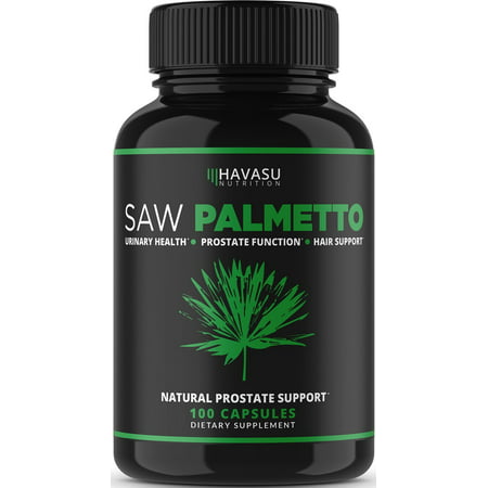 Extra Strength Saw Palmetto Supplement & Prostate Health - Prostate Support Formula to Reduce Frequent Urination and DHT Blocker to Prevent Hair Loss - Non GMO GLUTEN FREE Prostate Supplement - 092617102000