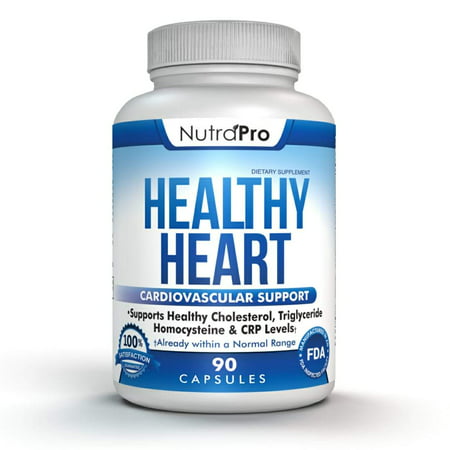 Healthy Heart - Heart Health Support Supplements. Artery Cleanse & Protect. Supports Cholesterol Lowering By NutraPro - 092617967302
