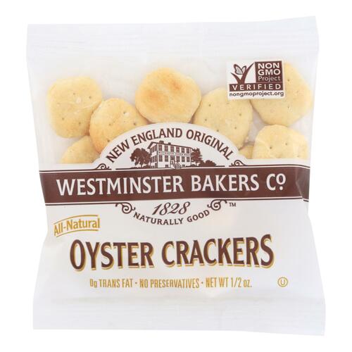Westminster Cracker Oyster Old Fashioned Crackers - Case Of 150 - 0.5 Oz. - 0093215150400