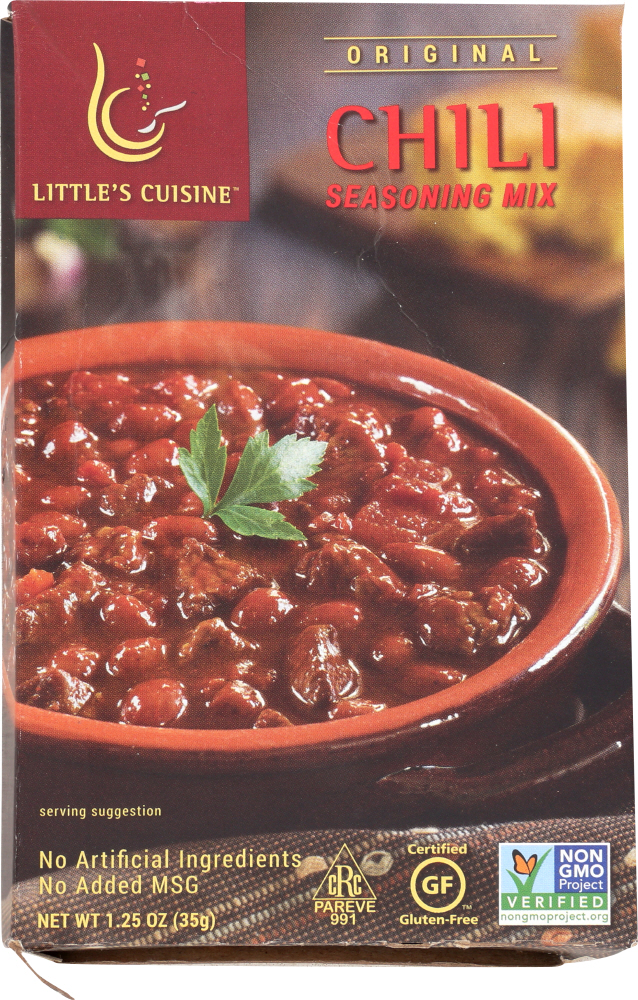 LITTLES CUISINE: Seasoning Original Chili Mix, 1.25 oz - 0093515000214