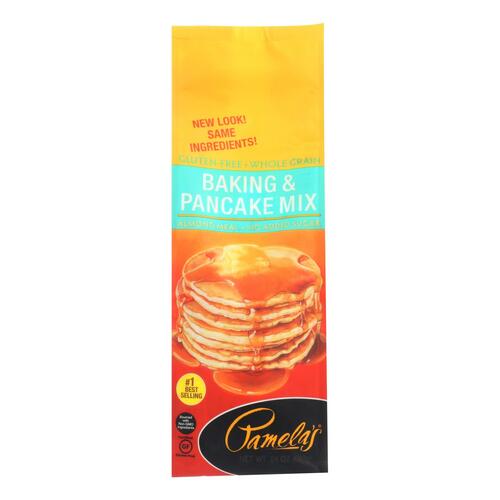 Pamela's Products - Baking And Pancake Mix - Wheat And Gluten Free - Case Of 6 - 24 Oz. - smooth