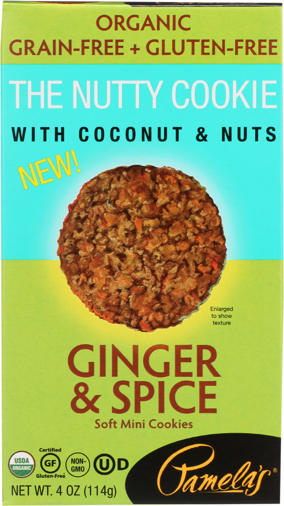 PAMELAS: The Nutty Cookie Ginger & Spice, 4 Oz - 0093709430032