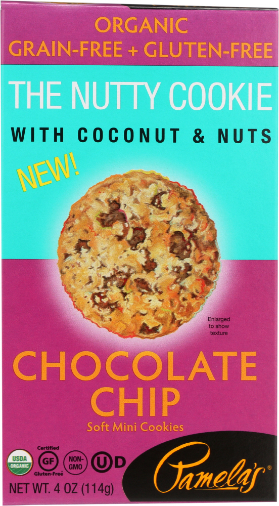 PAMELAS: The Nutty Cookie Chocolate Chip, 4 Oz - 0093709430063