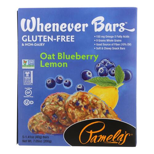 Pamela'S, Whenever Bars, Bars, Oat Blueberry Lemon - 093709600336