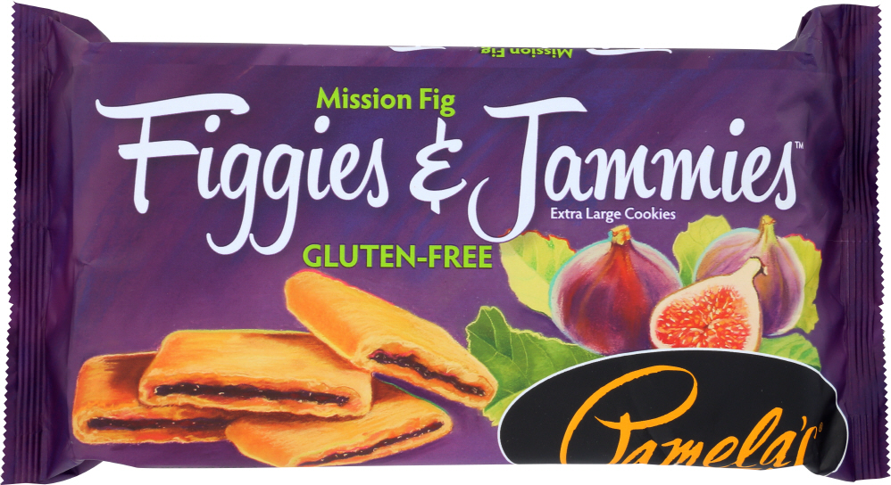 PAMELA’S: Gluten-Free Figgies & Jammies Extra Large Cookies Mission Fig, 9 oz - 0093709801016