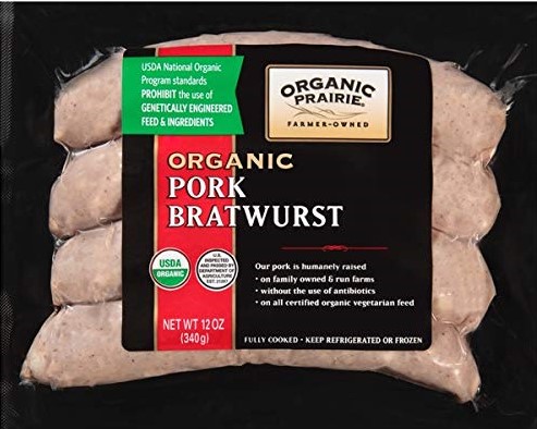 Organic Prairie, Organic Pork Bratwurst - 093966001228