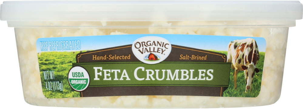 ORGANIC VALLEY: Organic Feta Cheese Crumbles, 4 oz - 0093966002126