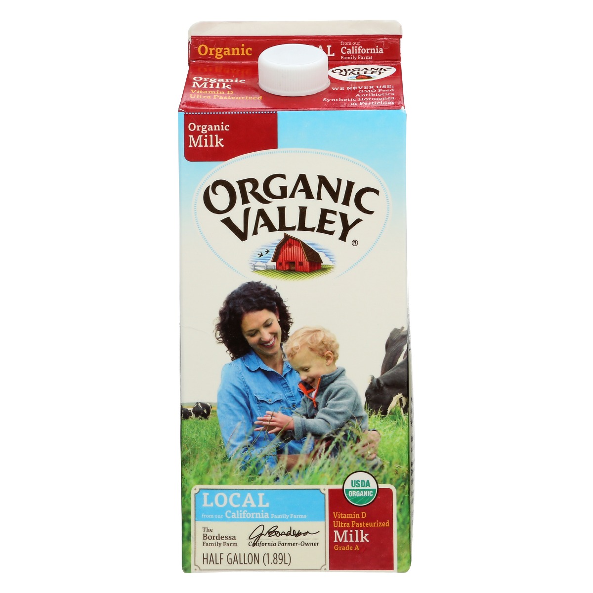 ORGANIC VALLEY: Whole Milk, 64 oz - 0093966004397