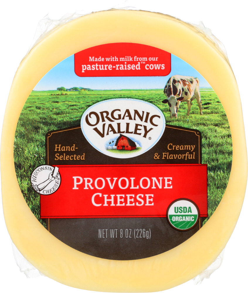 ORGANIC VALLEY: Organic Provolone Cheese, 8 oz - 0093966213904