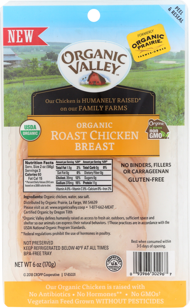 Organic Prairie, Organic Roast Chicken Breast - 093966302967