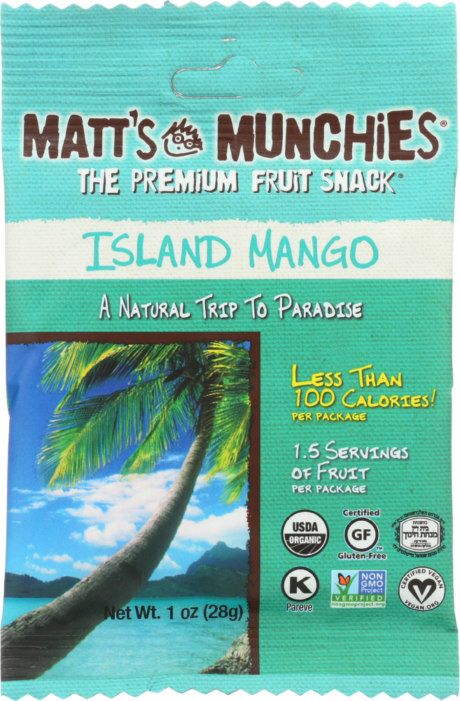 Matt'S Munchies, The Premium Fruit Snack, Mango - 094922961235