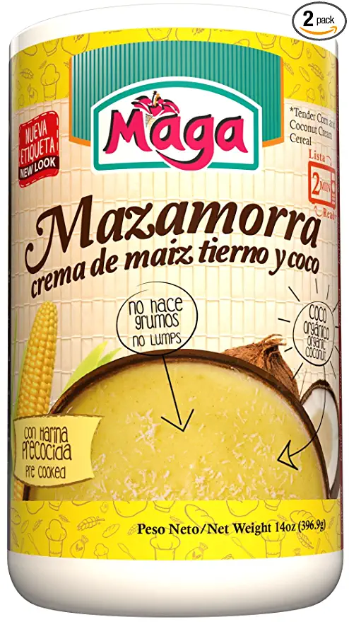 MAZAMORRA (Tender Corn and Coconut Cream Cereal) by Maga Foods Puerto Rico - 12 oz (Count of 2) - 094976625992