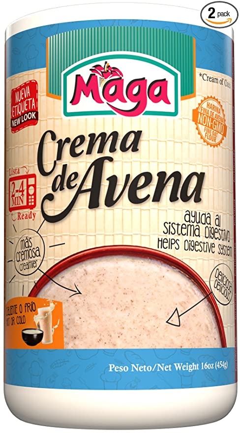 Crema de Avena (Cream of Oatmeal) by Maga Foods Puerto Rico - 12 oz (Count of 2) - 094976626999