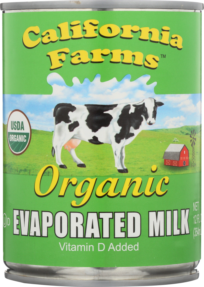 CALIFORNIA FARMS: Organic Evaporated Milk, 12 oz - 0095684300157