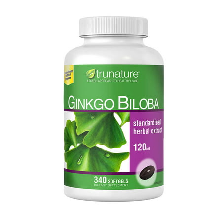 trunature Ginkgo Biloba 340 Softgels - 096619132072
