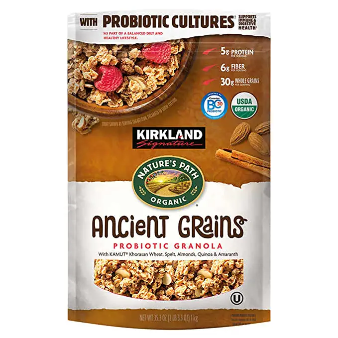  Kirkland Signature Nature's Path Organic Ancient Grain Probiotic Granola, 35.3 oz - 096619194261