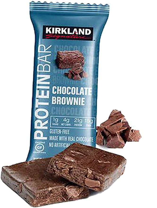  Kirkland Signature Protein Bars Chocolate Brownie 2.12 oz, 20-count  - 096619356249