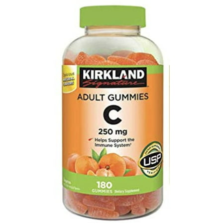 Kirkland Signature xqgzQB Vitamin C 250 mg. 180 Adult Gummies - 096619437153