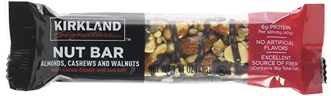 Kirkland Signature Nut Bars 30/1.4 Oz Net Wt 42.3 Oz - 096619452859