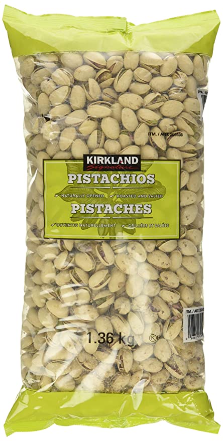 Kirkland Signature California Dry Roasted & Salted In-Shell Pistachio, 48 Ounce  - 096619034352