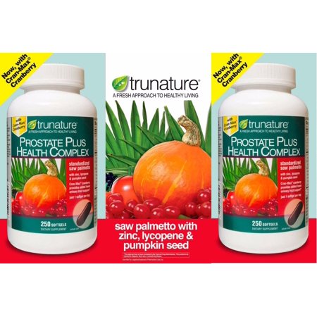 2 trunature Prostate Health Complex, 250 Softgels New...Sealed!! - 096619644858