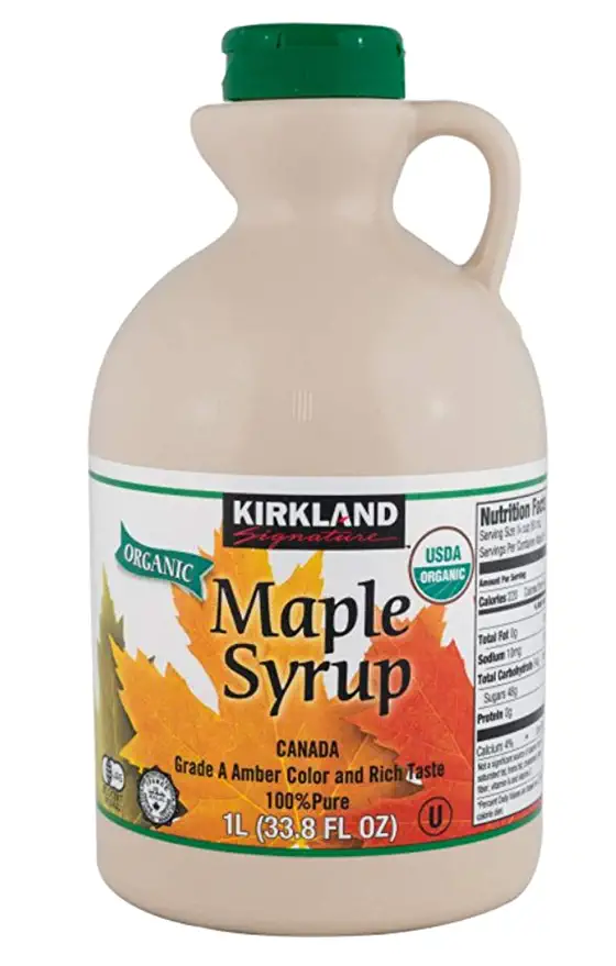 Kirkland Signature 100% Maple Syrup, Dark Amber, 33.8 fl. oz. - 096619679133