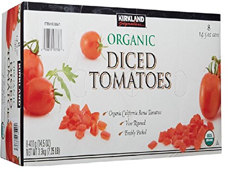  Kirkland Signature Organic Diced Tomatoes, 7.25 Pound  - 096619937363