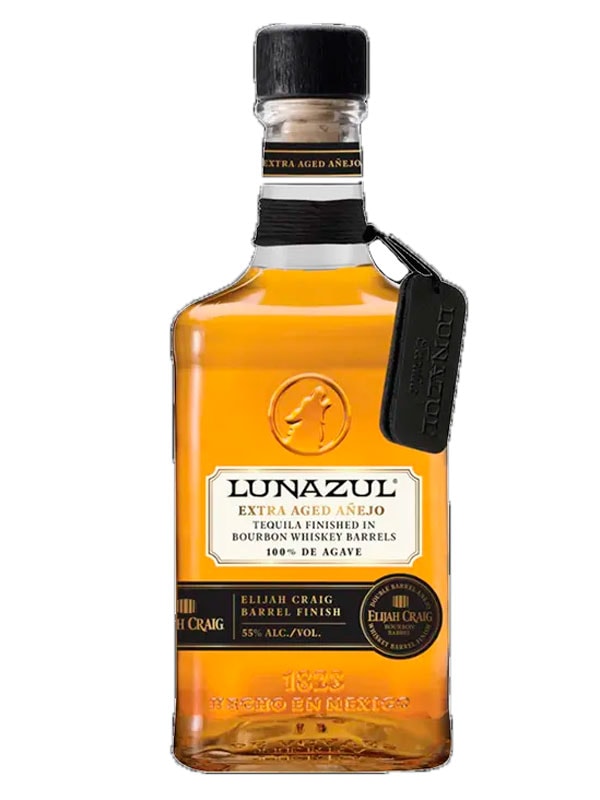 Lunazul Extra Aged Anejo Tequila W/ Elijah Craig Barrel Finished - 096749002771