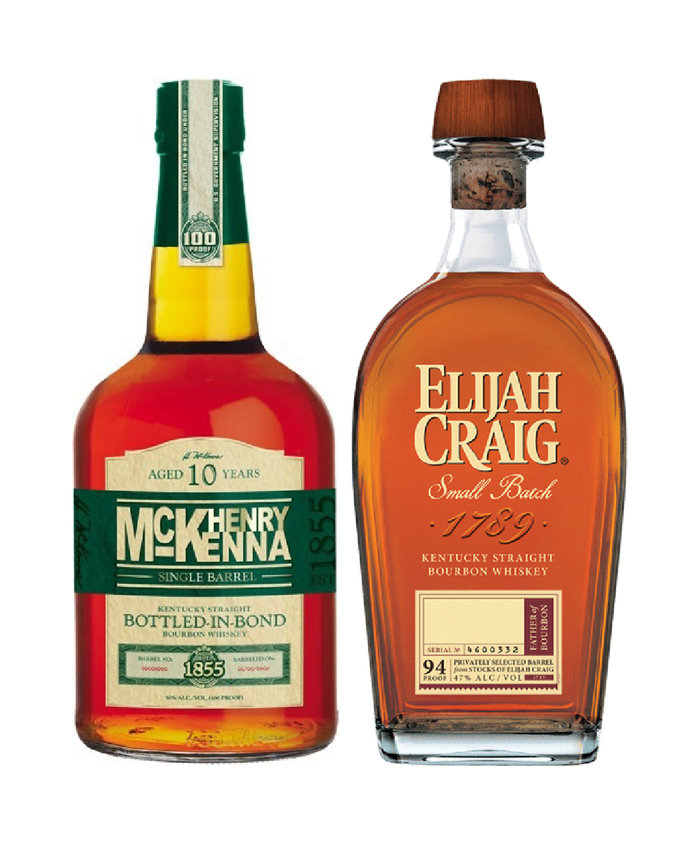 Henry Mckenna Single Barrel & Elijah Craig Small Batch Combo Bourbon W - 096749200566