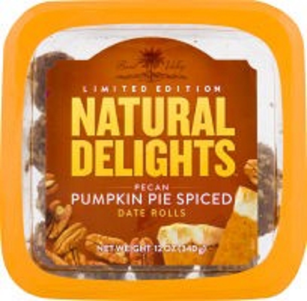Natural Delights, Spiced Date Rolls, Pecan Pumpkin Pie - 097923545602