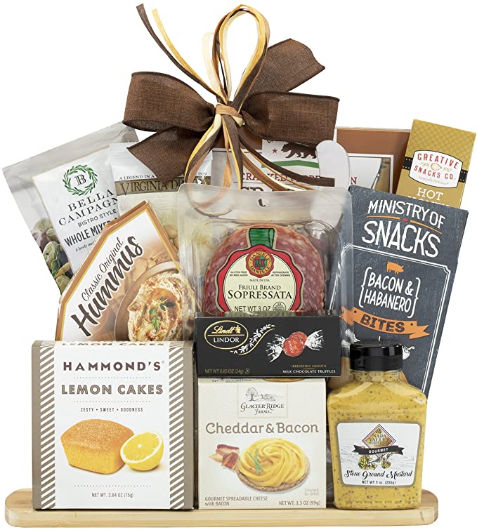  Wine Country Gift Baskets Gourmet Cheese and Salami Gift, Gourmet Food  - 098009435824