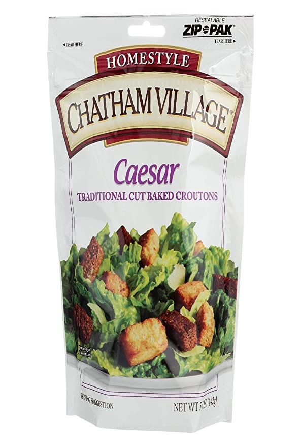 Chatham Village Caesar Croutons, 5 oz - 098304100250
