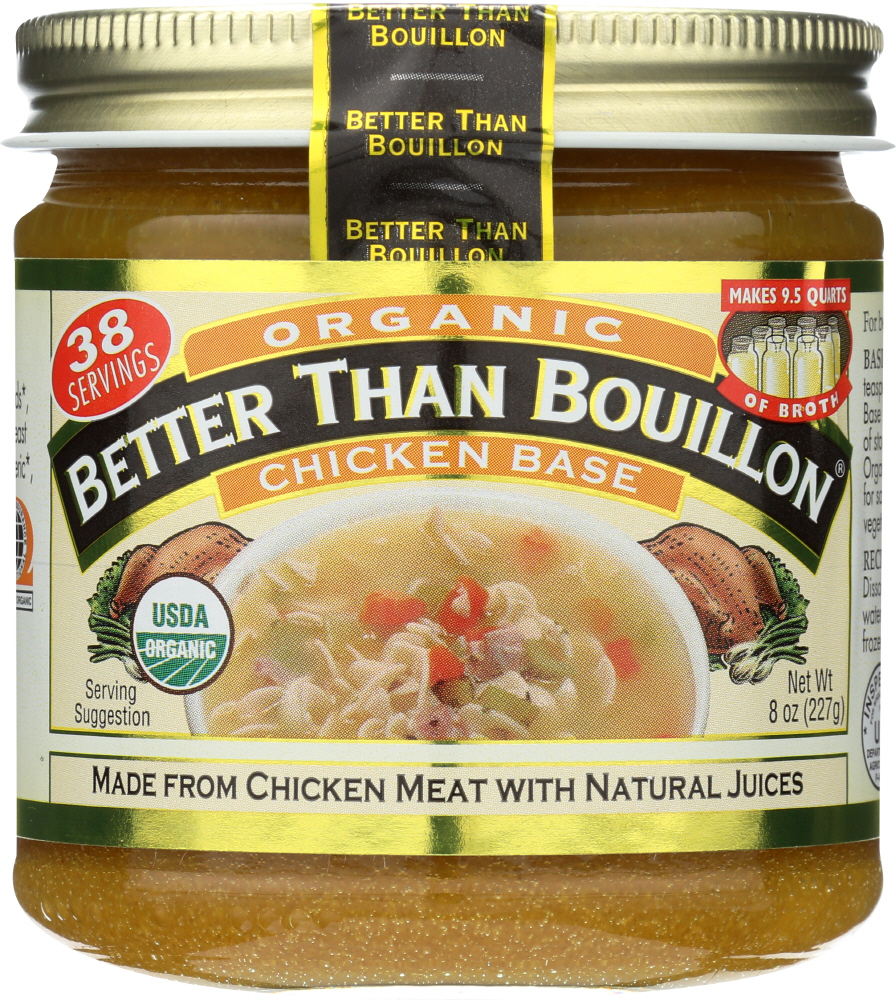 BETTER THAN BOUILLON: Organic Chicken Base, 8 oz - 0098308002802