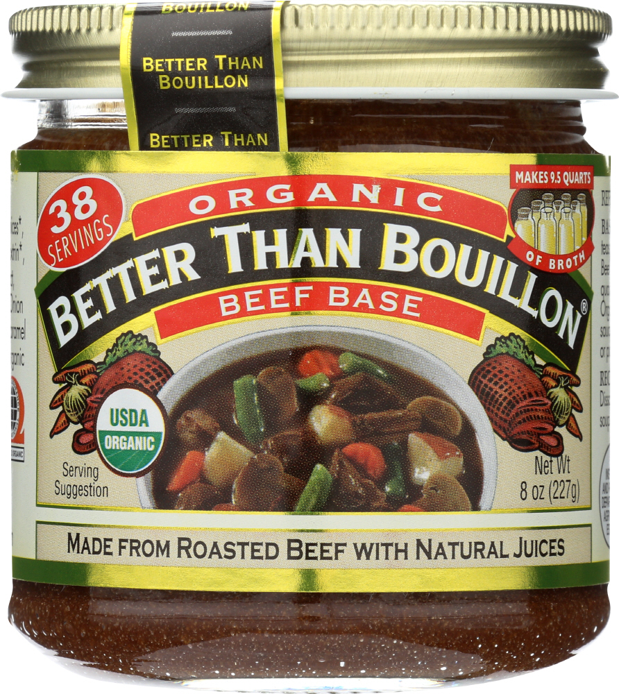 BETTER THAN BOUILLON: USDA Organic Beef Base, 8 oz - 0098308002833